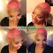 Short Pink Twa W Color So Pink Diamond Hair Natural Hair Styles Love Hair