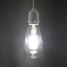 15ft Single Socket White Commercial Grade Outdoor Pendant Light Lamp C