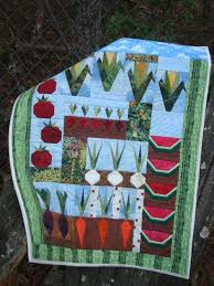 Vegetable Garden Quilted Wall Hanging Etsy Garden Quilt Quilted Wall Hangings Wall Hanging