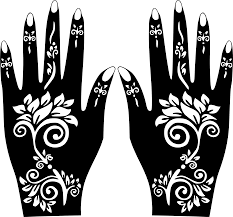 Henna Hands Temporary Tattoo Body Art Sticker Stencil Tattoo Stencils Henna Stencils Henna
