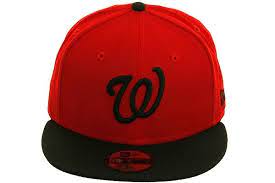 New Era 2tone Washington Nationals Fitted Hat Red Black Fitted Hats Hats Black And Red
