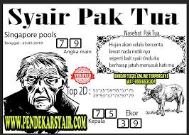 Syair Togel Singapore Hari Ini 23 Mei 2019 12 Mei 17 Mei Mei