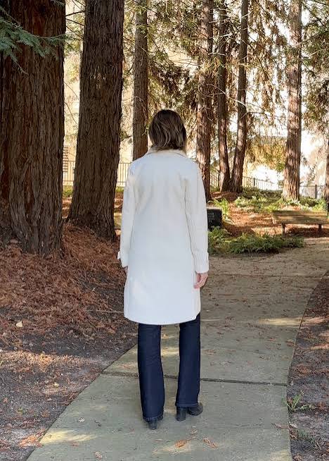 warm winter White Coats - Karen Tarver Style