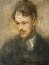 Portrait of Augustus John. R.A. (1878-1961), Bust Length, in a Dark Grey  Smock and Neckerchief' Giclee Print