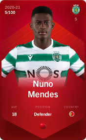 Jun 14, 2021 · real madrid are reportedly set to rival manchester city in the race to sign portuguese wonderkid nuno mendes from sporting cp this summer. Nuno Mendes 2020 21 Rare 5 100
