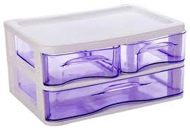 Shop wayfair for all the best plastic desktop organization. Plastic Desktop Storage Drawer Organizer 3 Storage Cabinets Purple Contemporary Desk Accessories By Blancho Bedding Houzz