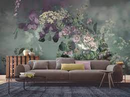 Where The Wildflowers Are Stunning Floral Wallpaper Mural By Www Backtothewall Co Nz Thinking Slaapkamerdecoratieideeen Behang Ideeen Interieur Woonkamer