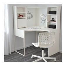 Micke Poste De Travail D Angle Blanc 100x142 Cm Ikea Corner Workstation Home Office Furniture White Corner Desk