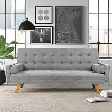 Sparks 78'' square arm sofa bed $637.16 ships from and sold by palaney. Victal 75 5 Square Arm Sofa Bed By Tufted Design Gray Walmart Com Modern Furniture Living Room Sofa Sale Comfortable Sofa