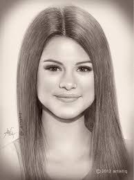 Selena Gomez Realistic Drawings Celebrity Drawings Pencil Drawings