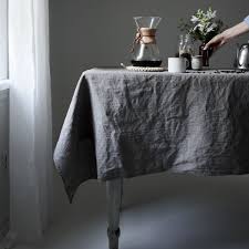 Linen Tablecloth Cafe Creme June Dining Table Cloth Natural Linen Tablecloth Table Cloth