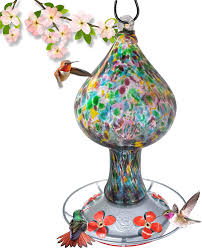 Check spelling or type a new query. Amazon Com Grateful Gnome Hummingbird Feeder Hand Blown Glass Purple Speckled Mushroom 26 Fluid Ounces With Free Bonus Accessories S Hook Ant Moat Brush And Hemp Rope Included Garden Outdoor