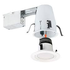4 Led Recessed Lighting Remodel Ic Air Tight 2700k Led White Trim Kit Energy Star