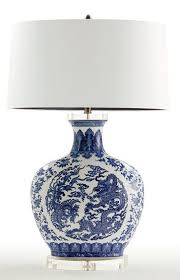 Blue And White Monday Blue And White Lamp Asian Table Lamps Lamp