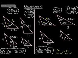 Sine and cosine of a ± b. 9 1 Gcse Maths Sine And Cosine Rule Which To Use Youtube