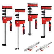 Bessey Extender Kit Containing 2 Each Of Kre3 524 Kre3 550 And Kbx20 Extender Krex2450 The Home Depot Body Revolution Wood Working For Beginners Rockler Woodworking