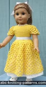 Summer wrap dress 18 doll clothes crochet pattern. Abc Knitting Patterns Crochet Doll Clothes 73 Free Patterns