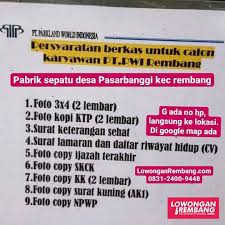 Karakteristik dari upper biasanya berbahan dasar kain s Lowongan Kerja Pegawai Pabrik Sepatu Pt Parkland World Indonesia Rembang Lowongan Rembang