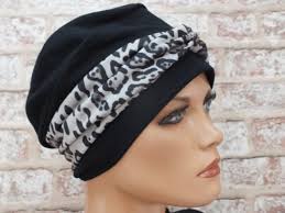 2 in 1 Jersey Hat and Removable Headband. for Hair Loss, Cancer, Chemo,  Leukaemia ( Anabel )