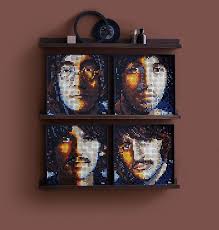 Lego Launches Buildable Posters For 120 Each And They Come With Their Own Unique Soundtracks Bored Panda Lego Art Lego Portrait Lego Sets