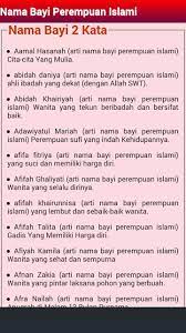 Nama bayi perempuan islami ini diperkirakan berasal dari arab. Nama Bayi Perempuan For Android Apk Download