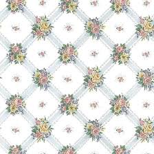 Buy now pay later option available. Blue Lattice Floral Vintage Wallpaper Uk 72345 Double Rolls