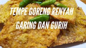 Membuat sayur lodeh tempe tahu: Tempe Goreng Renyahnya Tahan Lama Youtube