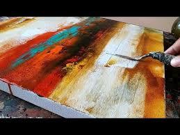 Abstract Painting X2f Easy X2f How To Paint Acrylic Abstract Painting X2f Just Using Palette Knife X Abstract Painting Abstract Painting Easy Abstract