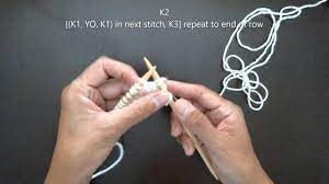 Maybe you would like to learn more about one of these? Knitchats Double Increase K1 Yo K1 In The Same Stitch Youtube