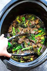 Add the steak and toss to coat in marinade. Slow Cooker Beef And Broccoli Easy Chinese Food Recipe