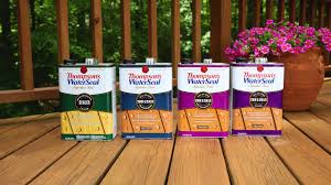 Apply on a small area. Stain Your Deck In Two Simple Steps Thompson S Waterseal Signature Series Stain Sealer Youtube