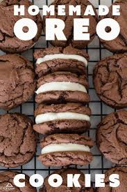 Homemade Oreo Cookie Recipe With A Rich And Creamy Filling Easy Cake Mix Recipe The Kids Both B In 2020 Oreo Cookie Recipes Homemade Oreo Cookies Easy Cookie Recipes