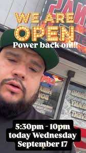 Good evening everyone, we're open today despite a late start due to the  Southern California Edison blackout. We're open from 5:30 to 10:00 today.  Please stop by, show your support, and thank you for ...