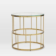 Zelda Side Table Side Table Brass Furniture Brass Side Table