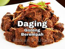 Daging masak hitam berempah terlajak sedap. Daging Goreng Berempah Rasa