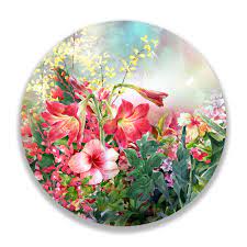 Iemand verrassen of iemand in de bloemetjes zetten? Wandcirkel Boeket Bloemen Sweet Living Shop