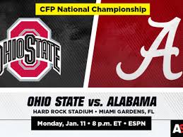 Your trip begins in the state of ohio. National Championship Prediction And Preview Ohio State Vs Alabama Athlonsports Com Expert Predictions Picks And Previews