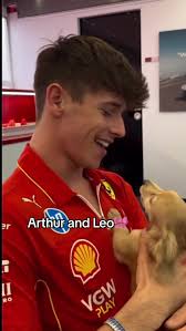 This is so cute🥰 #formula1 #formula2 #formula3 #arthurleclerc  #charlesleclerc #leoleclerc #dog