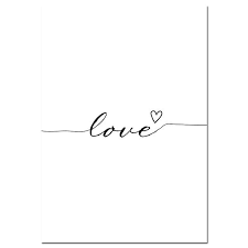 Black And White Love Quotes Images New Pineapple Nordic Love Wall Art Canvas Black White In 2020 Love Wall Art Black And White Picture Wall Pineapple Wall Art