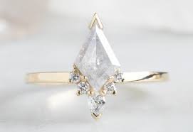 One Of A Kind Opalescent Diamond Engagement Ring With Diamond Sunburst Black Diamond Ring Engagement Unique Engagement Rings Rose Gold Engagement Ring