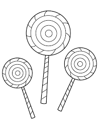 Online lollipop sheet and printable drawings to paint. Printable Three Lollipop Coloring Page Coloring Home