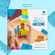 Download Pediatric Care Concept Square Flyer Style For Free Pediatric Care Pediatrics Flyer