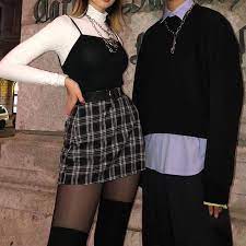 For a long time, the skirt hindered the women who had the right to wear almost exclusively clothes that let them see their legs, dresses or skirts were not . Fashionable Aesthetic Grunge Couple Outfit Skirt Style Fashion Goals Https Weheartit Com Entry 3 Fashion Teenage Edgy Outfits Fashion Inspo Outfits