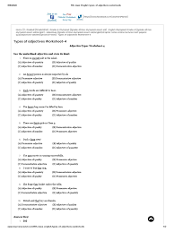 Check spelling or type a new query. 5th Class English Types Of Adjectives Worksheets Adjective Language Mechanics