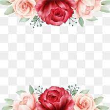 Elegant Floral Border Decorative With Soft Color Watercolor Flowers Watercolor Clipart Flowers Wedding Png Transparent Clipart Image And Psd File For Free Do Watercolor Flowers Floral Poster Floral Border