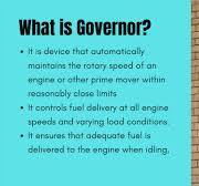 What Is Engine Governor?- Working, and Types