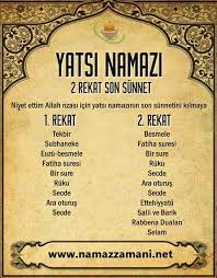 Yatsı namazının kılınışını, yatsı namazında okunan dualarla birlikte adım adım anlattık. Yatsi Namazi Nasil Kilinir Yatsi Namazi Kac Rekattir Yatsi Namazi Kilinisi