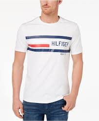 Tommy Hilfiger Men S Logo Print T Shirt Mens Tshirts Tee Shirt Fashion Shirts