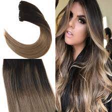 From every hair color, hair type, texture, style, ombre hair works perfectly. Pin On Youngsee Brown Blonde Ombre Balayage Real Hair Extensions Clip In Human Hair