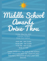 This marks the second year that the awards were presented as a livestream ceremony. Middle School Awards Drive Thru Odyssey Charter Schools Of Nevada